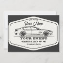 Recherche de sport automobile invitations Vintage