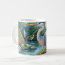Search for great blue heron mugs Watercolor