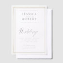 Search for gold border wedding invitations Black and white