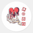 Search for hand skeleton stickers Heart