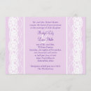 Search for lilac lace wedding invitations Vintage
