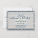 Search for monogram damask blue invitations Vintage