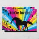 Search for rainbow fairy birthday invitations Unicorn