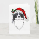 Search for bearded collie christmas cards Santa