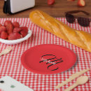 Recherche de rouge et noir assiettes en papier Monogramme