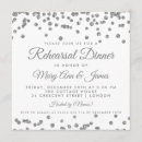 Search for silver rehearsal dinner invitations Sparkle