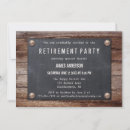 Search for school teacher retirement party invitations Rustic