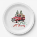 Search for red truck paper plates Vintage