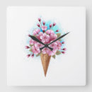 Search for ice cream cones clocks Pink