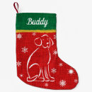 Recherche de animaux familiers chaussette de noël Rouge