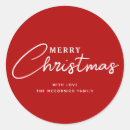 Search for red merry christmas stickers Classic