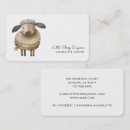 Recherche de moutons mignons cartes visite Aquarelle