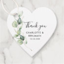 Search for rustic thank you wedding favour tags Eucalyptus