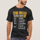 Search for lyricists tshirts Song