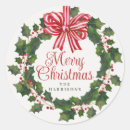 Search for holly wreath stickers Typography