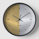 Search for silver gold clocks Metallic
