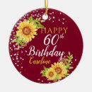 Search for 60th birthday ornaments Elegant