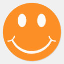 Search for smiling face stickers Orange