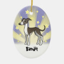 Search for italian greyhound ornaments Cartoon