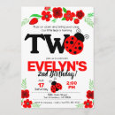 Search for ladybug 2nd birthday invitations Party