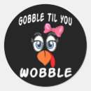 Search for cute turkey stickers Gobble