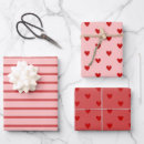 Search for pink red hearts wrapping paper Valentine