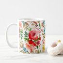 Recherche de motif floral turquoise tasses Botanique