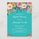 Search for turquoise bridal shower invitations Elegant