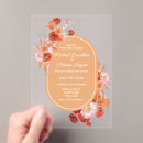 Search for brown red wedding invitations Watercolor