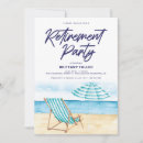 Search for beach chair invitations Retirement