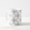 Search for grey polka dot mugs White