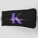 Search for purple golf head covers Black