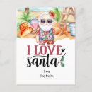 Search for beach santa claus postcards Funny