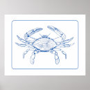 Search for blue and white posters Crab