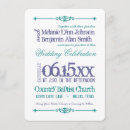 Search for purple and teal wedding invitations Unique