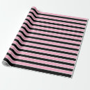 Recherche de rayures noires et blanches papier cadeau Horizontal