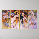 Recherche de quatre saisons posters Alphonse mucha