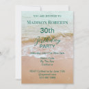 Search for beach 30th birthday invitations Ocean