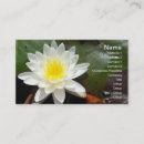 Search for water lily business cards Green