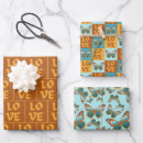 Recherche de papillon orange papier cadeau Brun