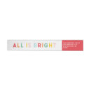 Search for rustic family return address labels Red