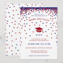 Search for red white and blue graduation invitations Graduate