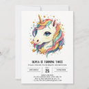 Search for enchanted unicorn invitations Watercolor