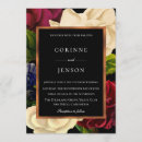 Search for moody floral wedding invitations Black