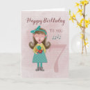 Search for girl 7th birthday cards 7 years old