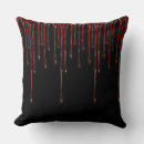 Search for dripping blood pillows Black