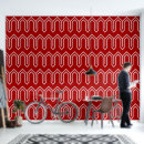 Search for red and white pattern art Retro