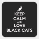 Search for black cat stickers Black and white