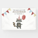 Search for woodland birthday posters Raccoon