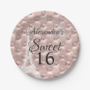 Recherche de tour eiffel de paris assiettes en papier Rose